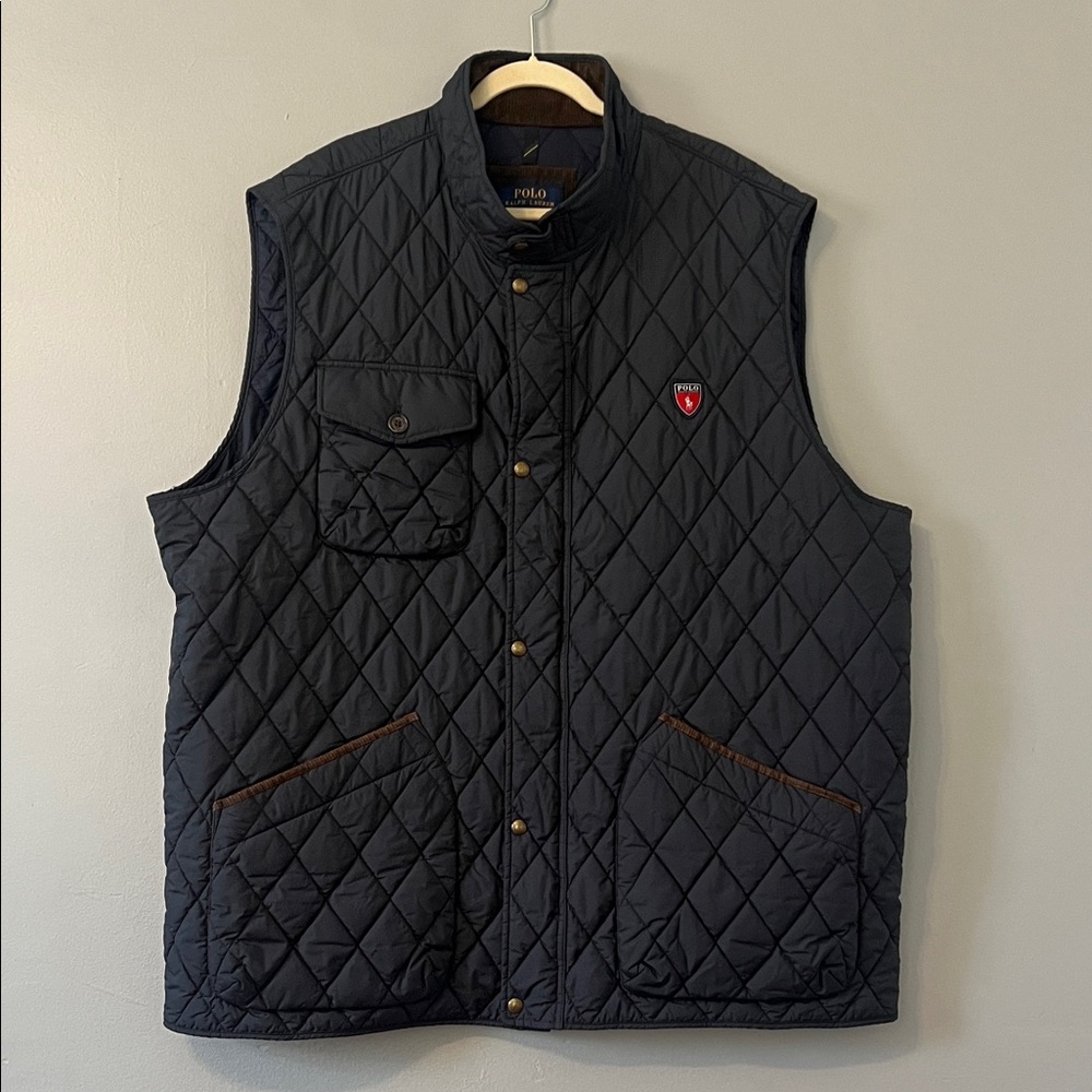 Polo by Ralph Lauren Black Quilted Vest